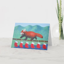 Red Panda Kerstmis