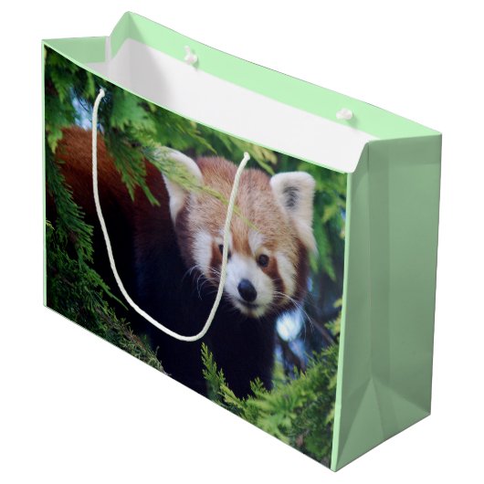 Red Panda Large Cadeautasje (Voorkant Gekanteld)
