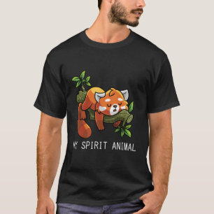 Red Panda Lazy Spirit Animal T-shirt