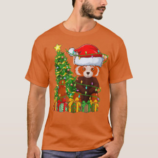 Red Panda Lighting Xmas - Rood Panda Ch T-shirt