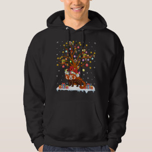 Red Panda Lighting Xmas - Rood Rood Panda Christus Hoodie