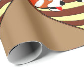 Red Panda Love hart Cadeaupapier (Rol Hoek)