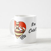 Red Panda Love hart Koffiemok (Voorkant links)