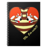 Red Panda Love hart Notitieboek (Voorkant)
