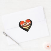 Red Panda Love hart Sticker (Envelop)