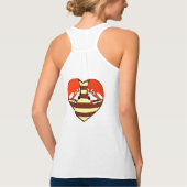 Red Panda Love hart Tanktop (Achterkant)