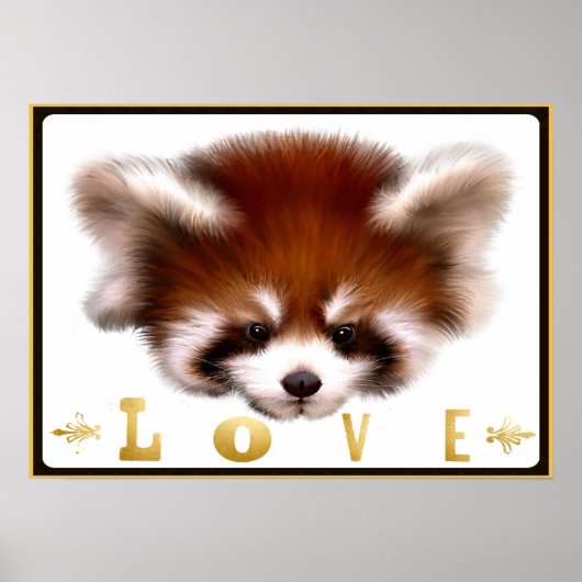 Red Panda Love Poster Art (Voorkant)