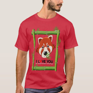 Red Panda Love T-shirt