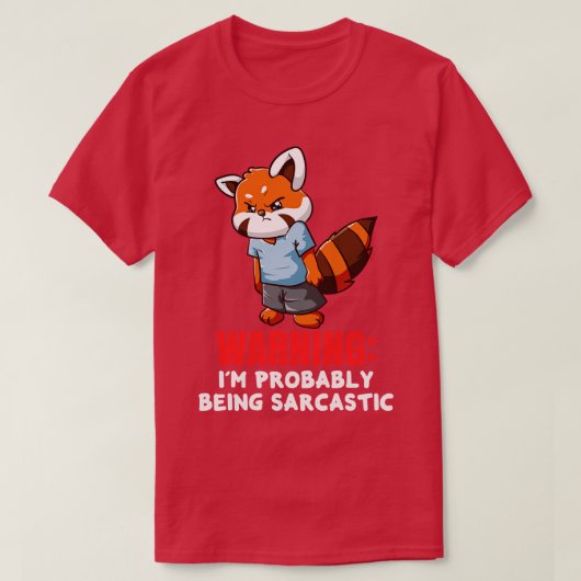 Red Panda Lover 1 T-shirt (Design voorkant)