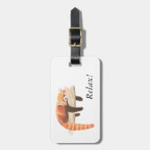 Red Panda Luggage Label Bagagelabel (Voorkant verticaal)