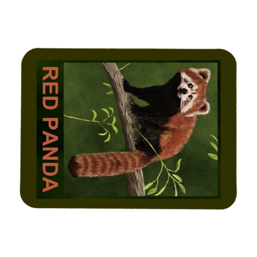 Red Panda Magneet (Horizontaal)