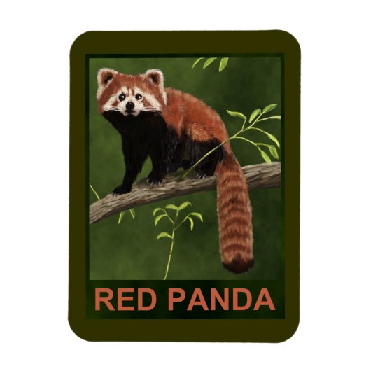Red Panda Magneet (Verticaal)