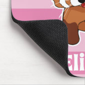 Red Panda met Jouw naam - speciaal gepersonaliseer Muismat (Hoek)