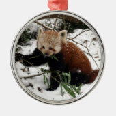Red Panda Metalen Ornament (Voorkant)