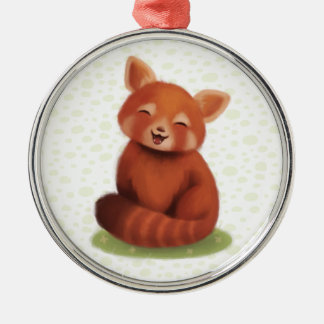 Red Panda Metalen Ornament