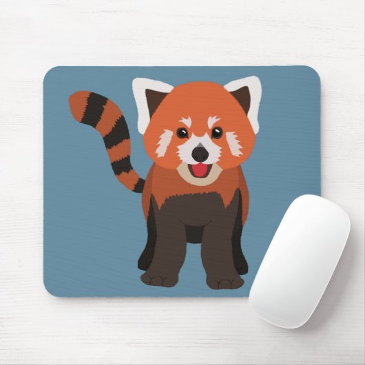 Red Panda Mousepad Muismat (Met muis)