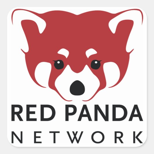 Red Panda Network Stickers (Voorkant)