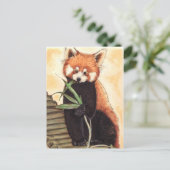 Red Panda Nom Briefkaart (Staand voorkant)