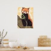 Red Panda Nom Poster (Keuken)