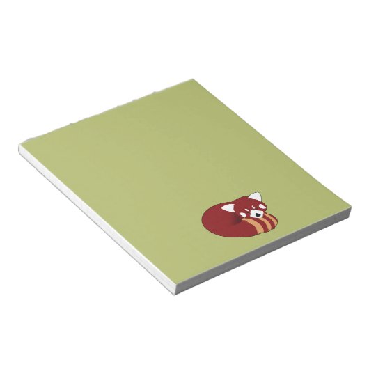 Red Panda Notitieblok (Schuin)