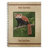 Red Panda Notitieboek (Voorkant)