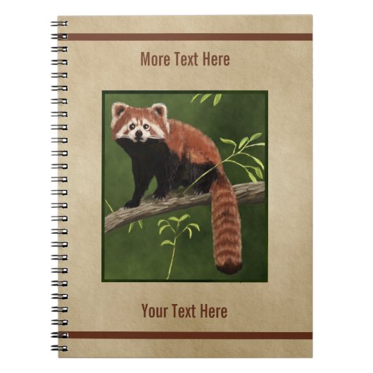Red Panda Notitieboek (Voorkant)