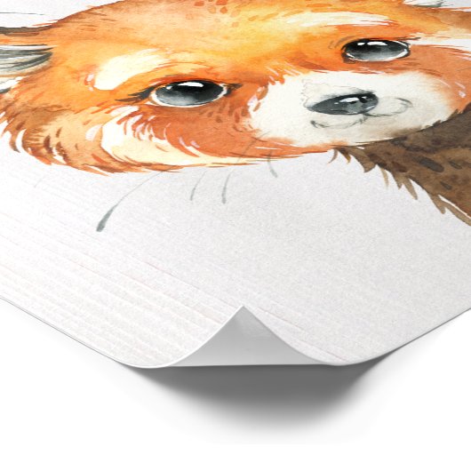 Red Panda Nursery Art Print (Hoek)