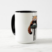 Red Panda on Seattle Space Needle Mok (Voorkant links)