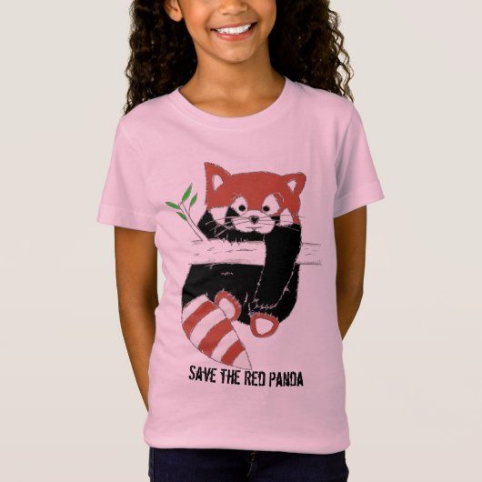 Red Panda, ook bekend als FireFox-Shirten T-shirt (Voorkant)