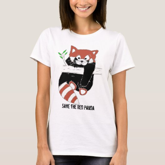 Red Panda, ook bekend als FireFox T-shirt (Voorkant)