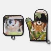 Red Panda Ovenwant & Pannenlap Set (Voorkant)
