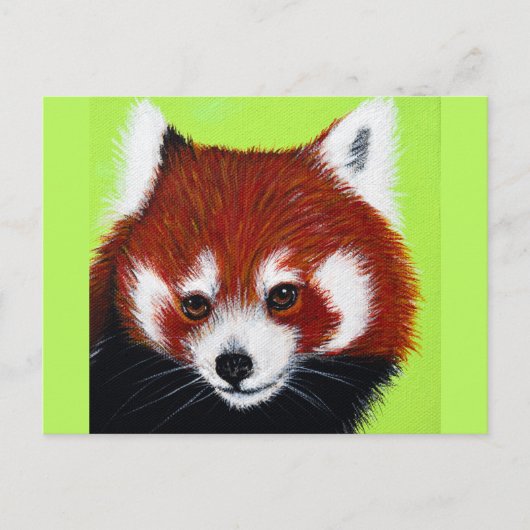 Red Panda Painting Briefkaart (Voorkant)