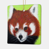Red Panda Painting Keramisch Ornament (Links)