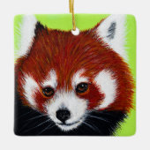 Red Panda Painting Keramisch Ornament (Voorkant)