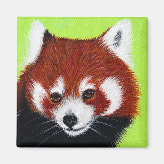 Red Panda Painting Magneet (Voorkant)