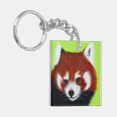 Red Panda Painting Sleutelhanger (Voorkant Links)