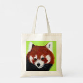 Red Panda Painting Tote Bag (Achterkant)