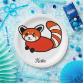 Red Panda Papieren Bordje (Feest)