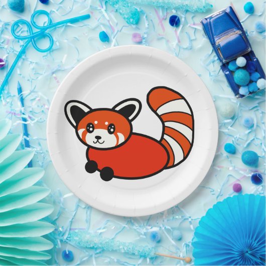 Red Panda Papieren Bordje (Feest)