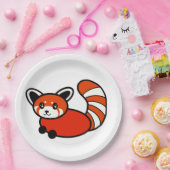 Red Panda Papieren Bordje (Feest)