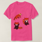 Red Panda Pattern Pack T-shirt (Design voorkant)