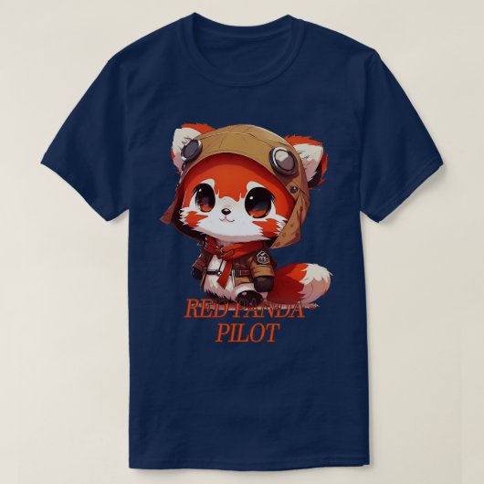Red Panda Pilot 2 T-shirt (Design voorkant)