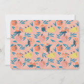 Red Panda Pink Girl Baby shower Uitnodiging (Achterkant)