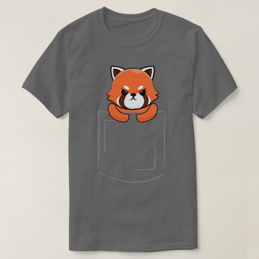 Red Panda PocketFor Panda Lovers Red Panda T-shirt (Design voorkant)
