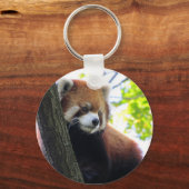 Red Panda Portret Sleutelhanger (Voorkant)