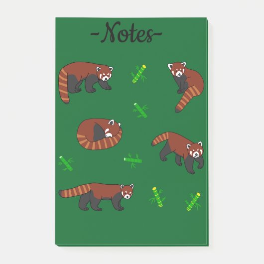 Red Panda Post-it® Notes (Voorkant)