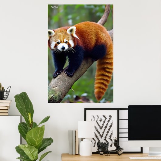 Red Panda Poster (Thuiskantoor)