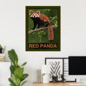 Red Panda Poster (Thuiskantoor)