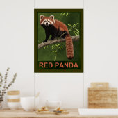 Red Panda Poster (Keuken)