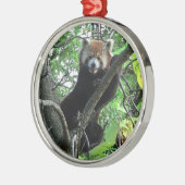 Red Panda Premium Round Ornament (Links)